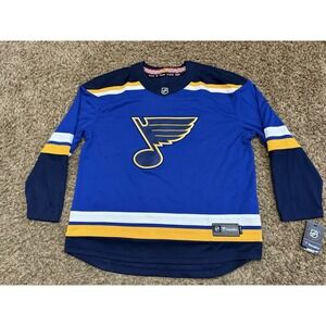 St. Louis Blues Fanatics Breakaway NHL Men's Blank Home Blue Jersey Size 2XL
